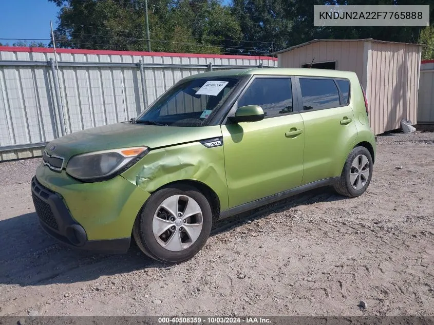 2015 Kia Soul VIN: KNDJN2A22F7765888 Lot: 40508359