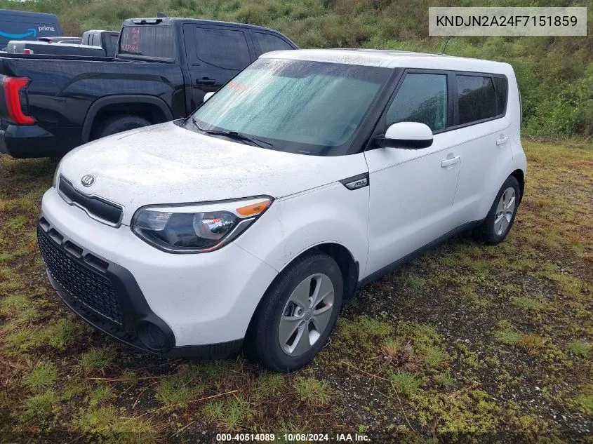 2015 Kia Soul VIN: KNDJN2A24F7151859 Lot: 40514089