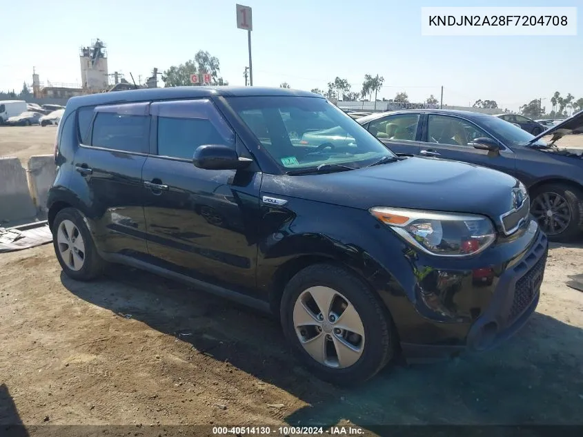 2015 Kia Soul VIN: KNDJN2A28F7204708 Lot: 40514130