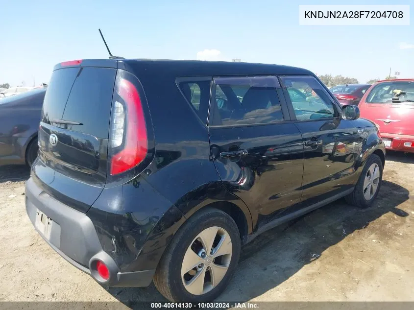 2015 Kia Soul VIN: KNDJN2A28F7204708 Lot: 40514130