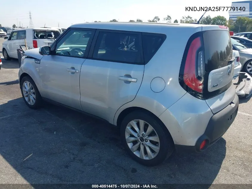 2015 Kia Soul VIN: KNDJN2A25F7779140 Lot: 40514475