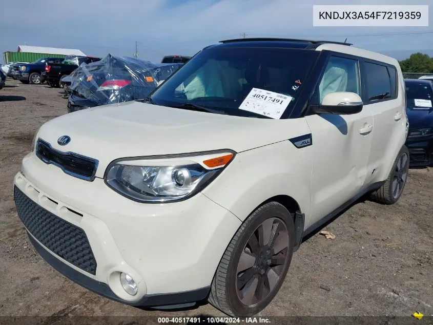 2015 Kia Soul ! VIN: KNDJX3A54F7219359 Lot: 40517491