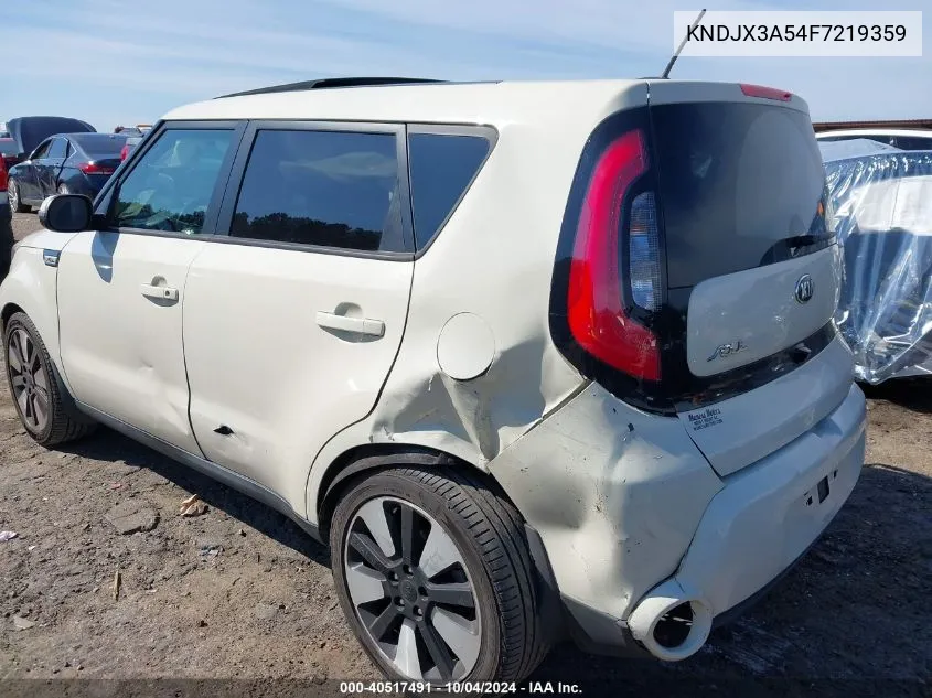 2015 Kia Soul ! VIN: KNDJX3A54F7219359 Lot: 40517491