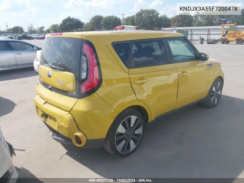 KNDJX3A55F7200478 2015 Kia Soul !