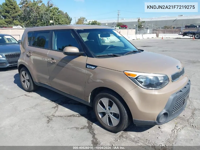 2015 Kia Soul VIN: KNDJN2A21F7219275 Lot: 40526014