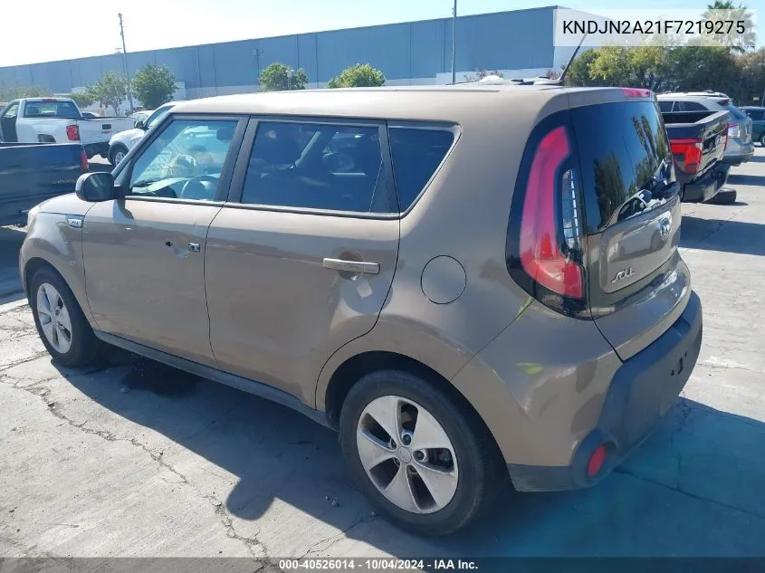 2015 Kia Soul VIN: KNDJN2A21F7219275 Lot: 40526014