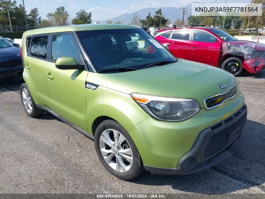 2015 Kia Soul + VIN: KNDJP3A59F7781564 Lot: 40534825