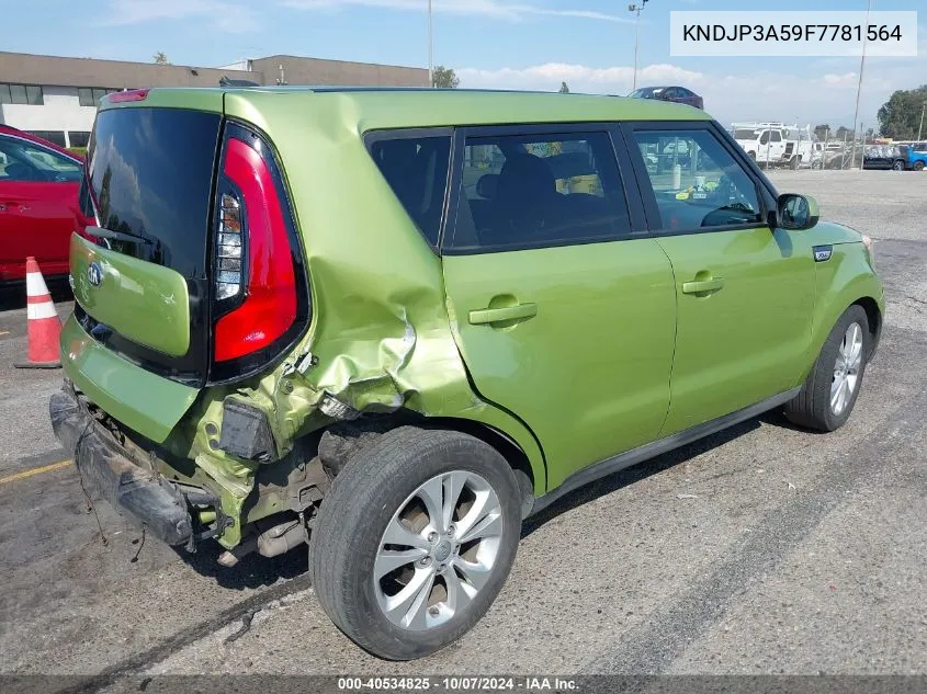 2015 Kia Soul + VIN: KNDJP3A59F7781564 Lot: 40534825