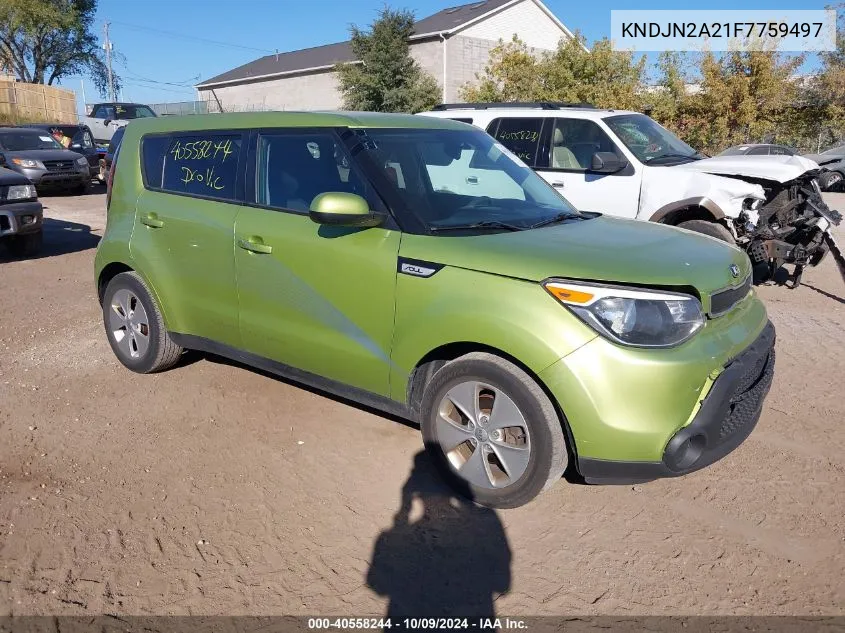 2015 Kia Soul VIN: KNDJN2A21F7759497 Lot: 40558244