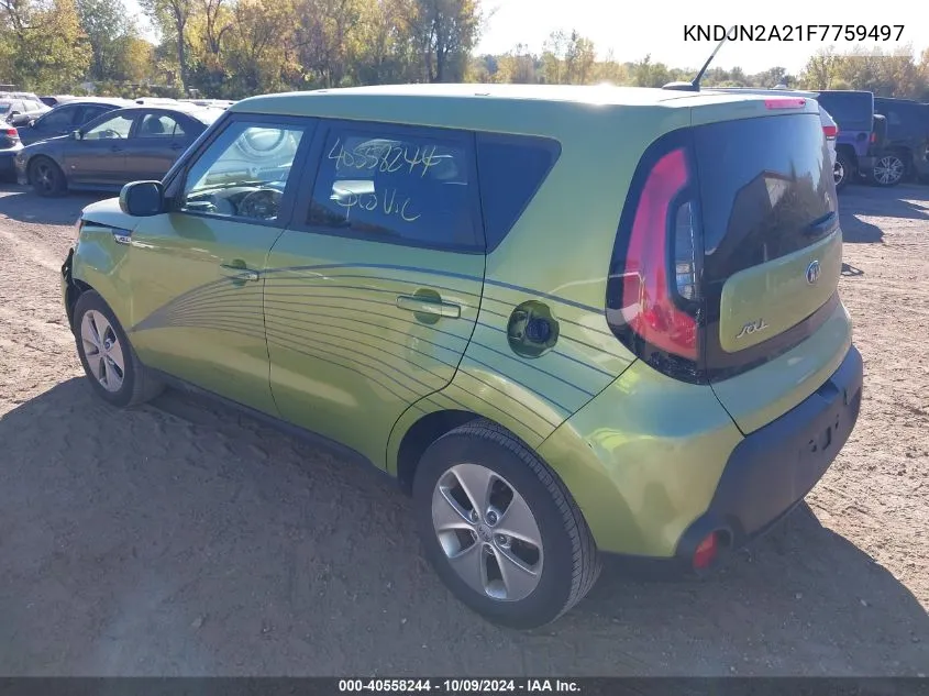 2015 Kia Soul VIN: KNDJN2A21F7759497 Lot: 40558244