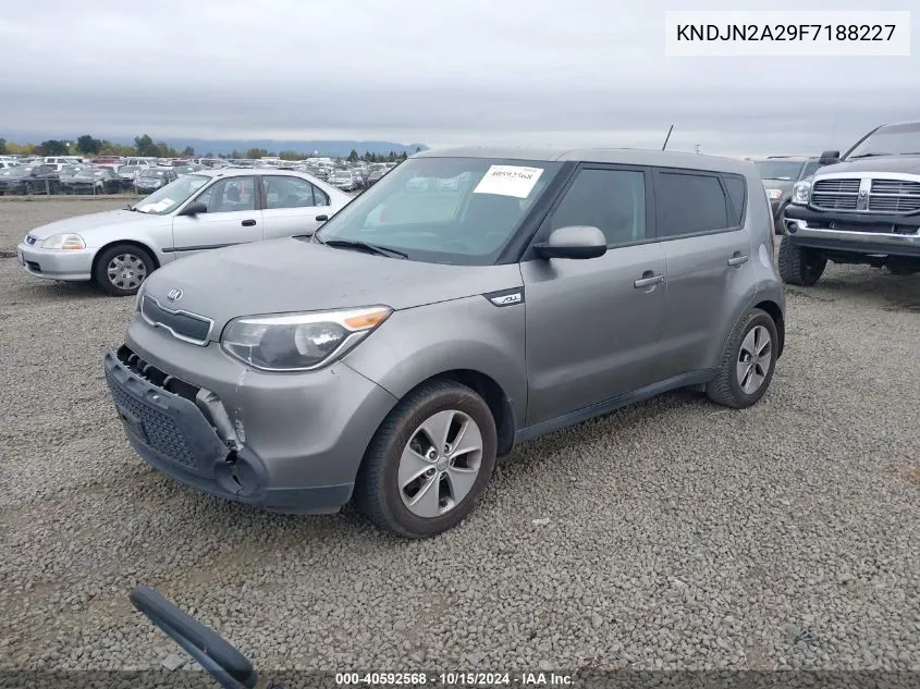 2015 Kia Soul VIN: KNDJN2A29F7188227 Lot: 40592568