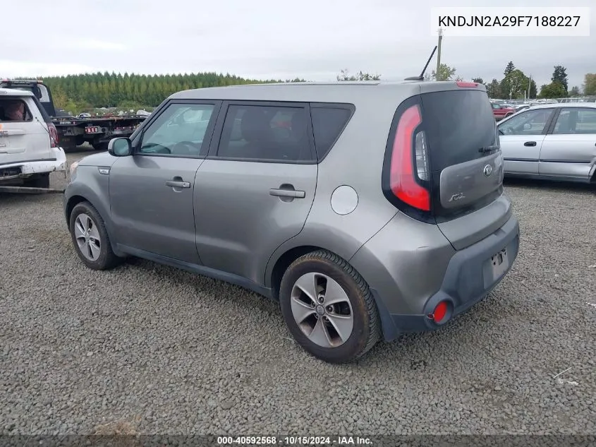 2015 Kia Soul VIN: KNDJN2A29F7188227 Lot: 40592568