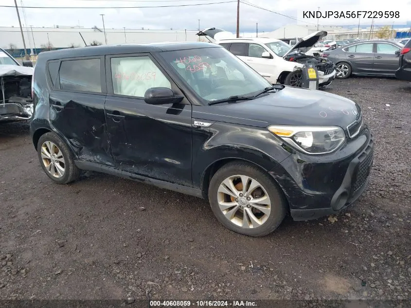 2015 Kia Soul + VIN: KNDJP3A56F7229598 Lot: 40608059