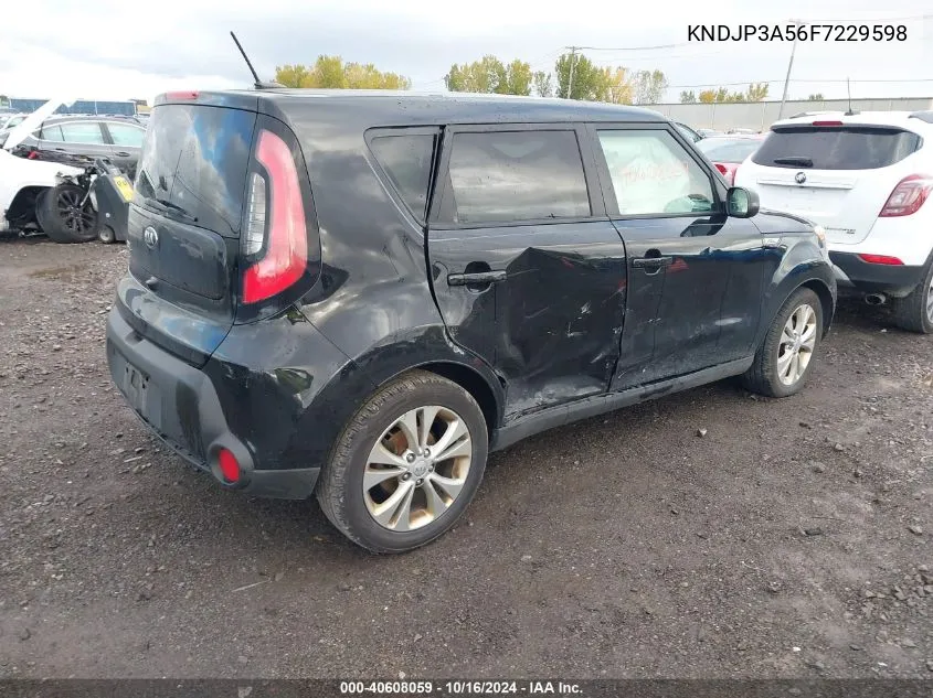 2015 Kia Soul + VIN: KNDJP3A56F7229598 Lot: 40608059