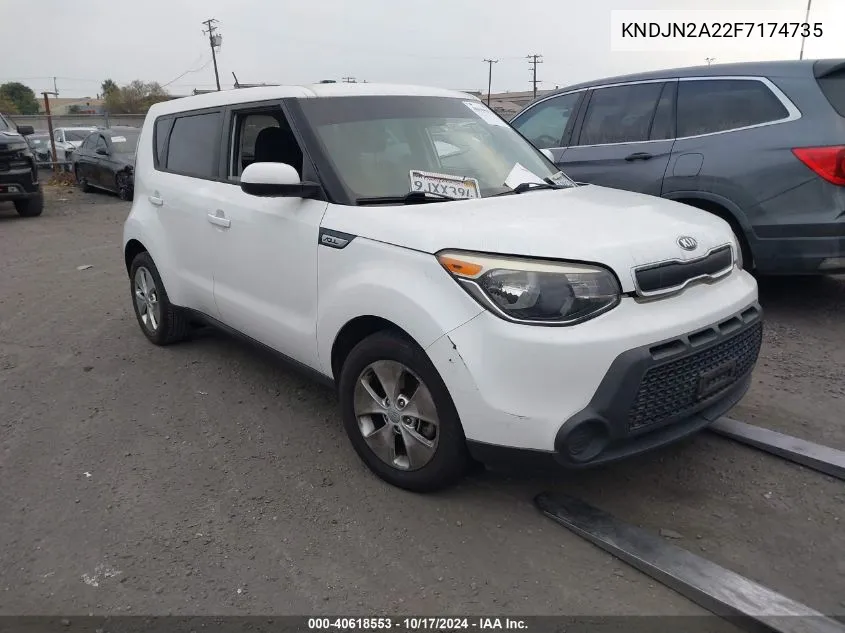 2015 Kia Soul VIN: KNDJN2A22F7174735 Lot: 40618553