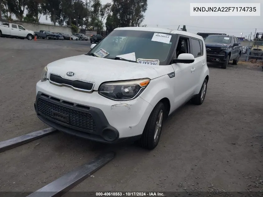 2015 Kia Soul VIN: KNDJN2A22F7174735 Lot: 40618553