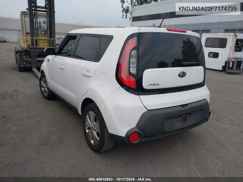 2015 Kia Soul VIN: KNDJN2A22F7174735 Lot: 40618553