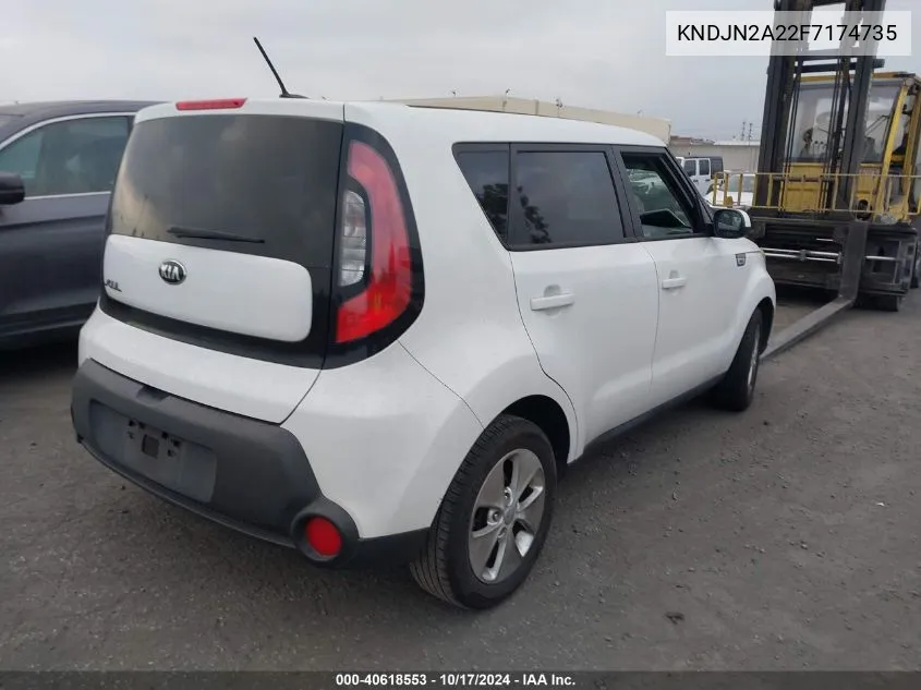 2015 Kia Soul VIN: KNDJN2A22F7174735 Lot: 40618553