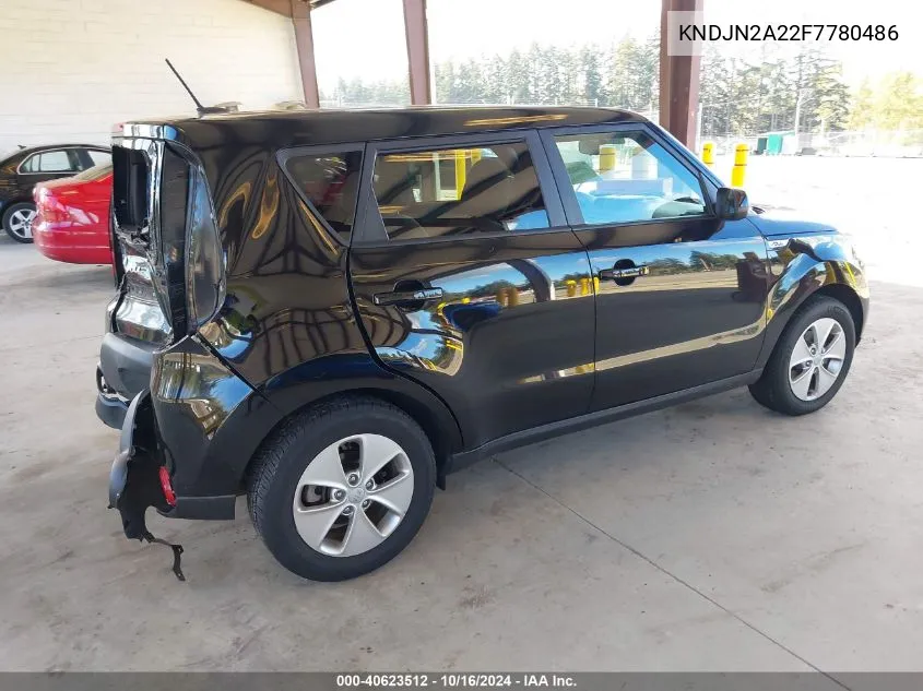 2015 Kia Soul VIN: KNDJN2A22F7780486 Lot: 40623512