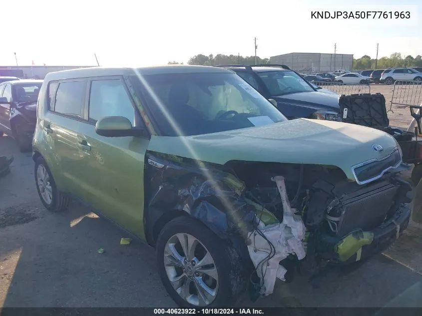 2015 Kia Soul + VIN: KNDJP3A50F7761963 Lot: 40623922