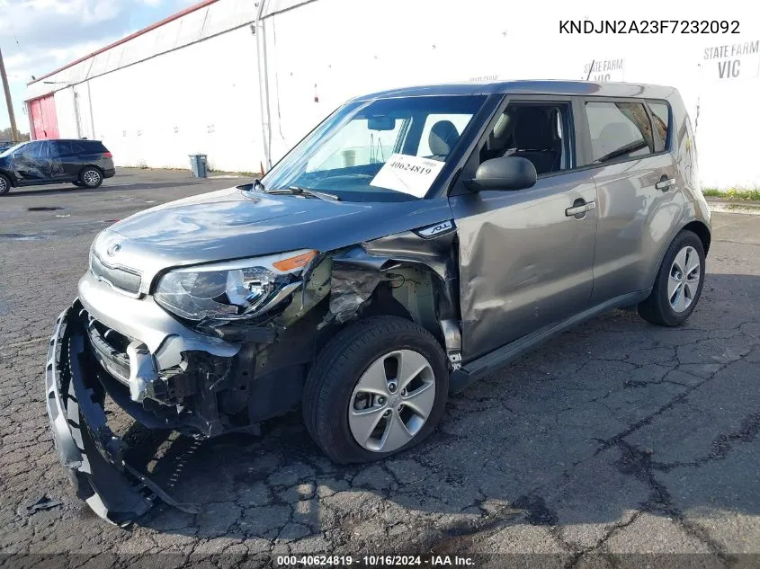 2015 Kia Soul VIN: KNDJN2A23F7232092 Lot: 40624819