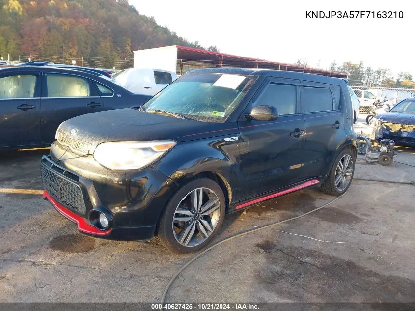 2015 Kia Soul + VIN: KNDJP3A57F7163210 Lot: 40627425