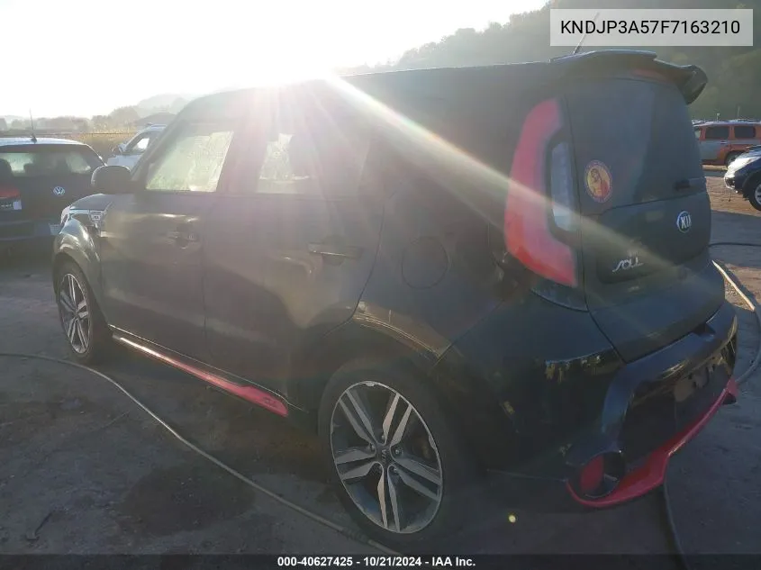 2015 Kia Soul + VIN: KNDJP3A57F7163210 Lot: 40627425