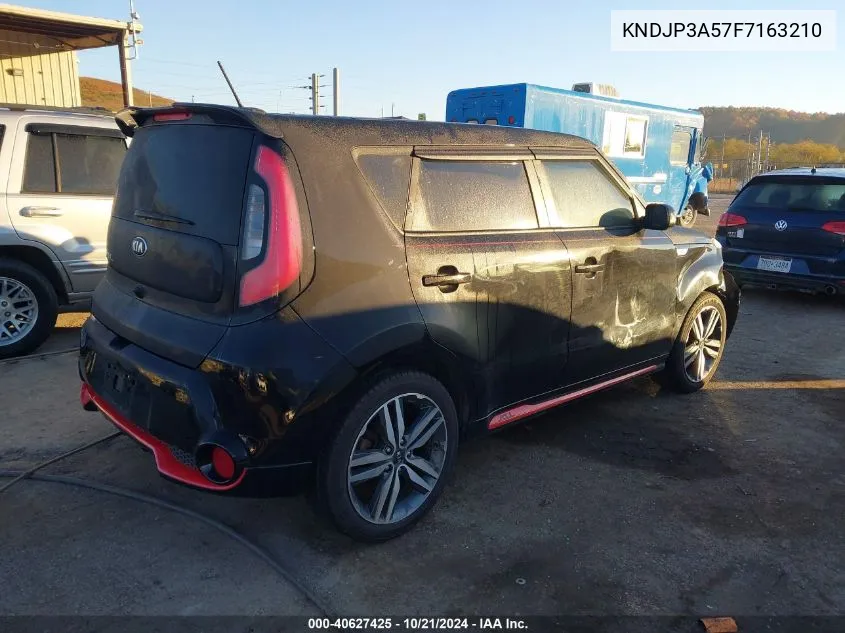 2015 Kia Soul + VIN: KNDJP3A57F7163210 Lot: 40627425