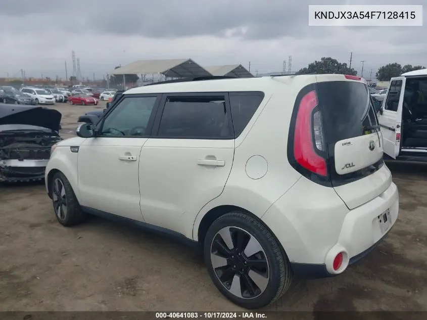 2015 Kia Soul ! VIN: KNDJX3A54F7128415 Lot: 40641083