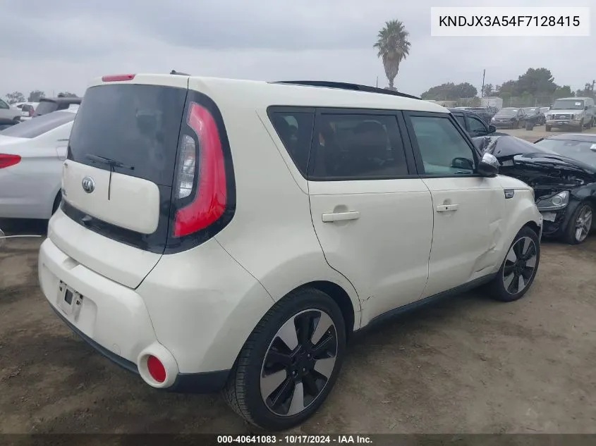 2015 Kia Soul ! VIN: KNDJX3A54F7128415 Lot: 40641083