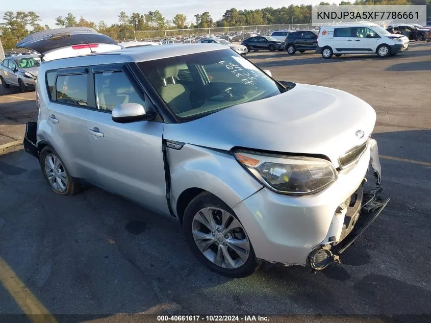 2015 Kia Soul + VIN: KNDJP3A5XF7786661 Lot: 40661617