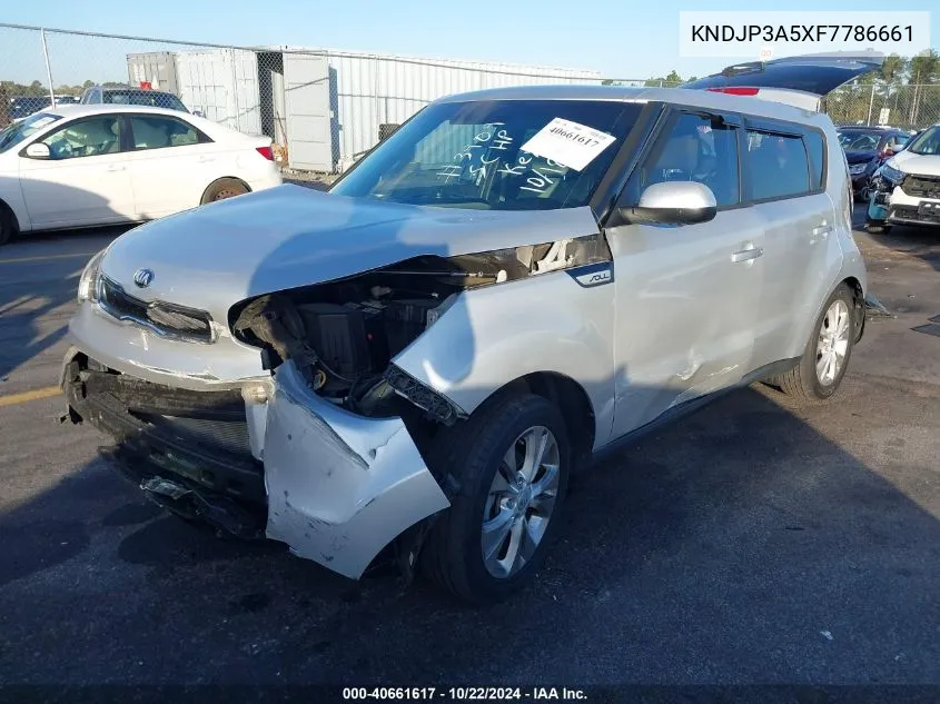 2015 Kia Soul + VIN: KNDJP3A5XF7786661 Lot: 40661617