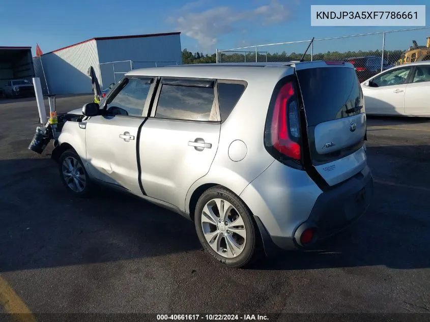 2015 Kia Soul + VIN: KNDJP3A5XF7786661 Lot: 40661617