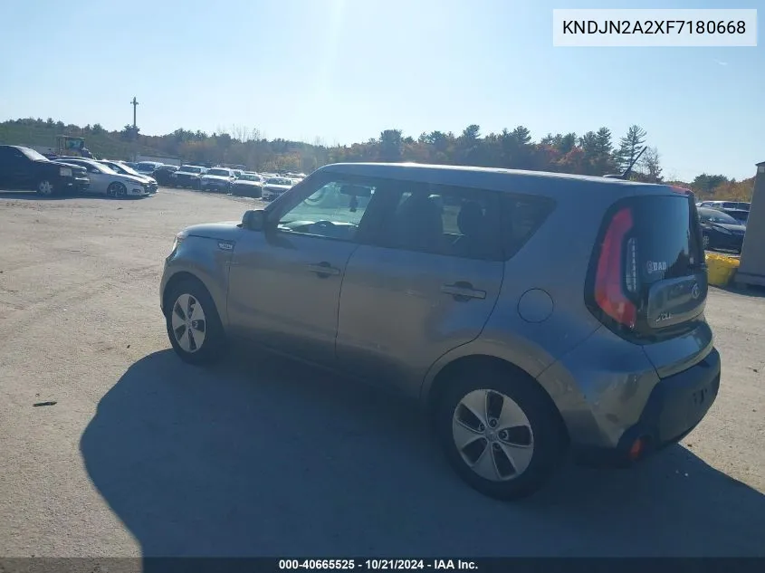 2015 Kia Soul VIN: KNDJN2A2XF7180668 Lot: 40665525