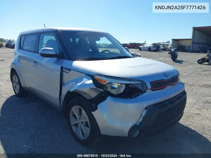 2015 Kia Soul VIN: KNDJN2A25F7771426 Lot: 40670915