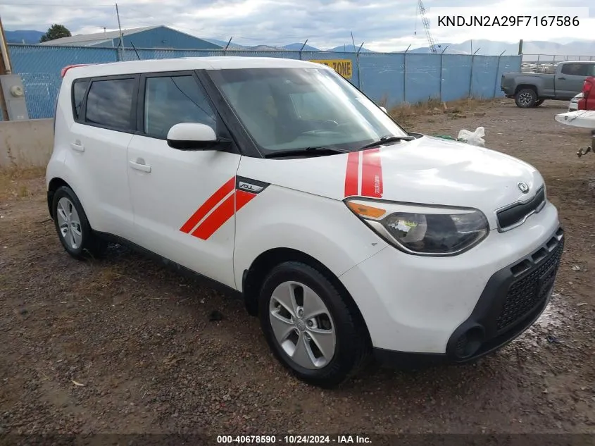 2015 Kia Soul VIN: KNDJN2A29F7167586 Lot: 40678590