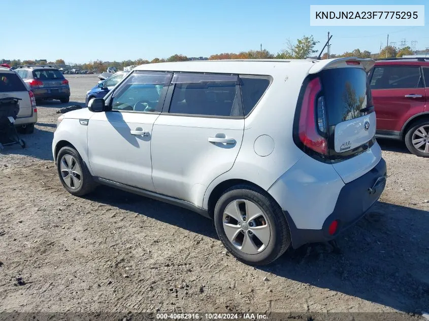 2015 Kia Soul VIN: KNDJN2A23F7775295 Lot: 40682916