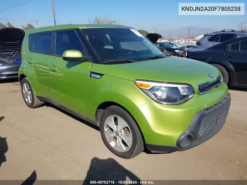 2015 Kia Soul VIN: KNDJN2A20F7805238 Lot: 40702718