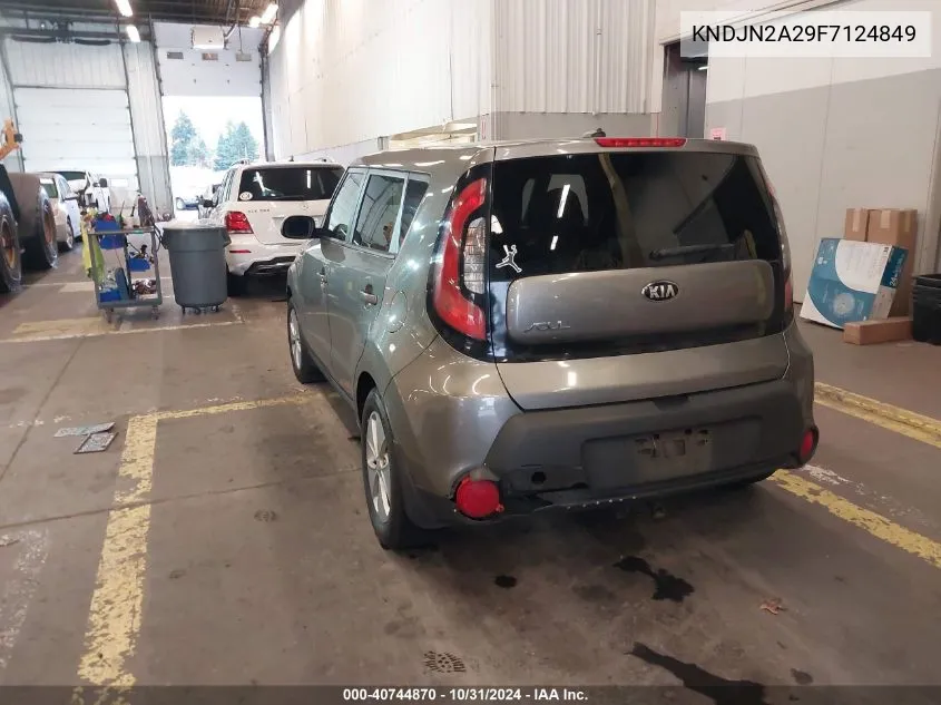 2015 Kia Soul VIN: KNDJN2A29F7124849 Lot: 40744870