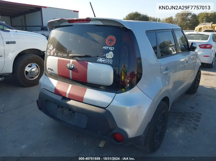 2015 Kia Soul VIN: KNDJN2A29F7757013 Lot: 40751559