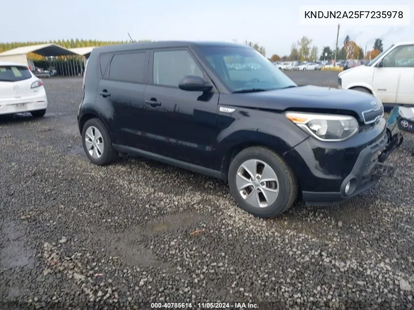 2015 Kia Soul VIN: KNDJN2A25F7235978 Lot: 40785614