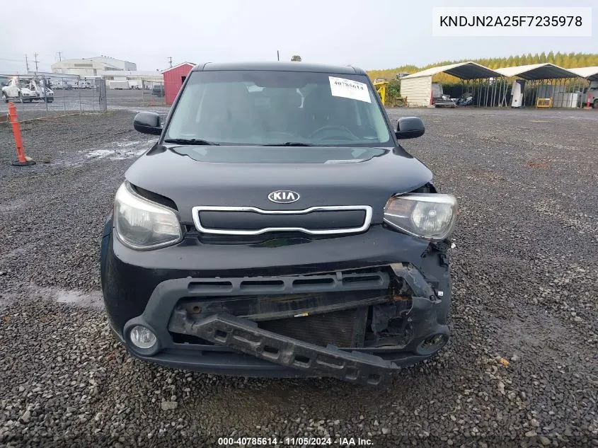 2015 Kia Soul VIN: KNDJN2A25F7235978 Lot: 40785614