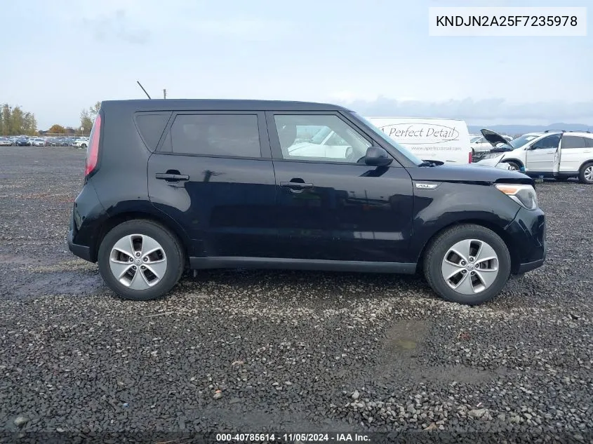 2015 Kia Soul VIN: KNDJN2A25F7235978 Lot: 40785614