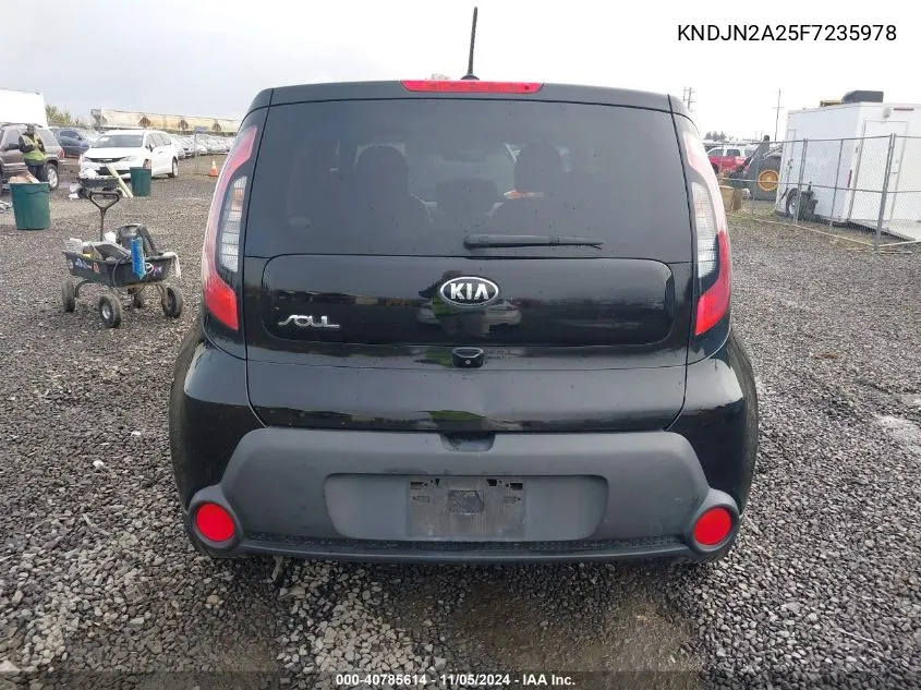 2015 Kia Soul VIN: KNDJN2A25F7235978 Lot: 40785614