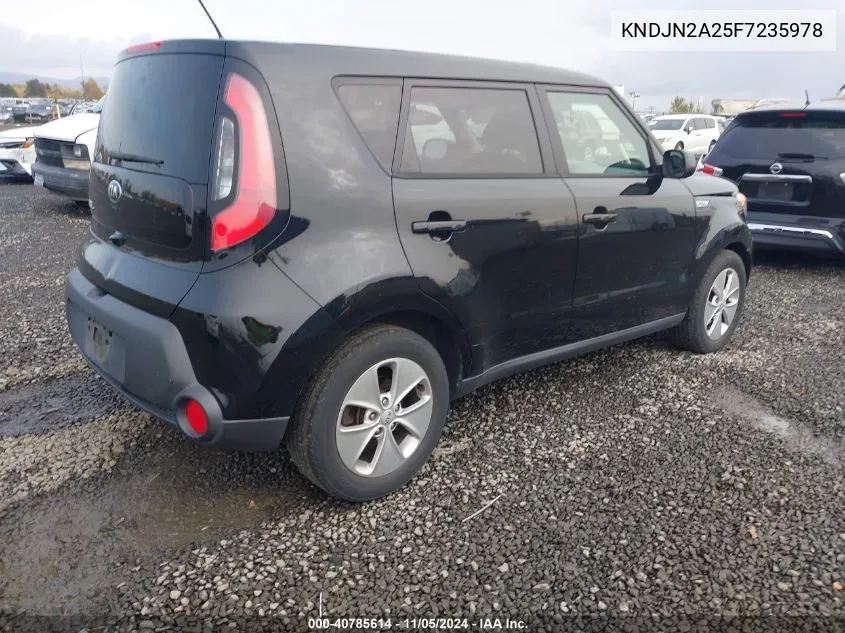 2015 Kia Soul VIN: KNDJN2A25F7235978 Lot: 40785614