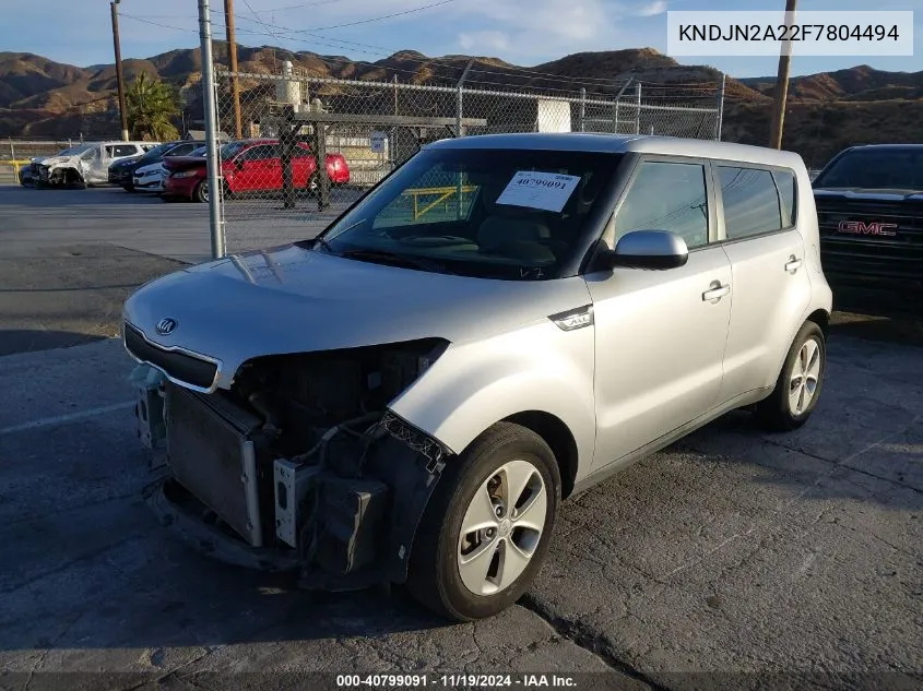 2015 Kia Soul VIN: KNDJN2A22F7804494 Lot: 40799091