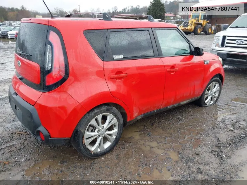 2015 Kia Soul + VIN: KNDJP3A54F7807441 Lot: 40810241