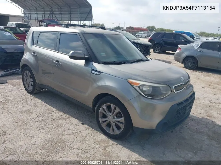 2015 Kia Soul + VIN: KNDJP3A54F7113154 Lot: 40825708