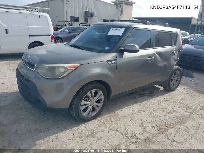 2015 Kia Soul + VIN: KNDJP3A54F7113154 Lot: 40825708