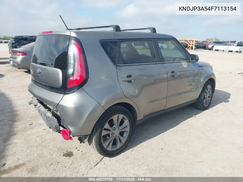 2015 Kia Soul + VIN: KNDJP3A54F7113154 Lot: 40825708